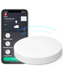 Buton Inteligent Programabil, Baterie, 3 Scenarii Tuya, Zigbee, Alb @SmartWIZ 