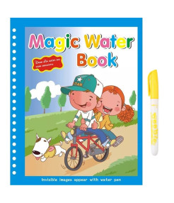 Carte de colorat cu apa , plina de culori vibrante, Bicicleta, Balon cu aer cald, Om de zapada Carte de colorat cu apa , plina de culori vibrante, Bicicleta, Balon cu aer cald, Om de zapada