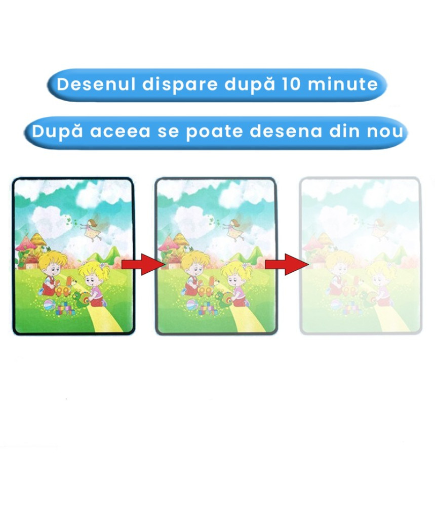 Carte de colorat cu apa , plina de culori vibrante, Bicicleta, Balon cu aer cald, Om de zapada Carte de colorat cu apa , plina de culori vibrante, Bicicleta, Balon cu aer cald, Om de zapada