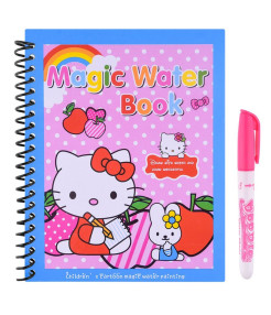Carte de colorat cu apa Magic Book , Reutilizabila, plina de culori vibrante, Hello Kitty Carte de colorat cu apa Magic Book , Reutilizabila, plina de culori vibrante, Hello Kitty