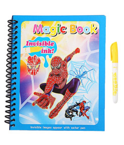 Carte de colorat cu apa Magic Book, Reutilizabila, plina de culori vibrante, Spiderman Carte de colorat cu apa Magic Book, Reutilizabila, plina de culori vibrante, Spiderman