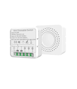 Mini Releu 2 canale, Dimabil banda led, Wi-Fi, inteligent, programabil, Compatibil cu app Tuya, Smart Life, Control vocal, Alexa, Amazon, Google Home, 10A @SmartWiz