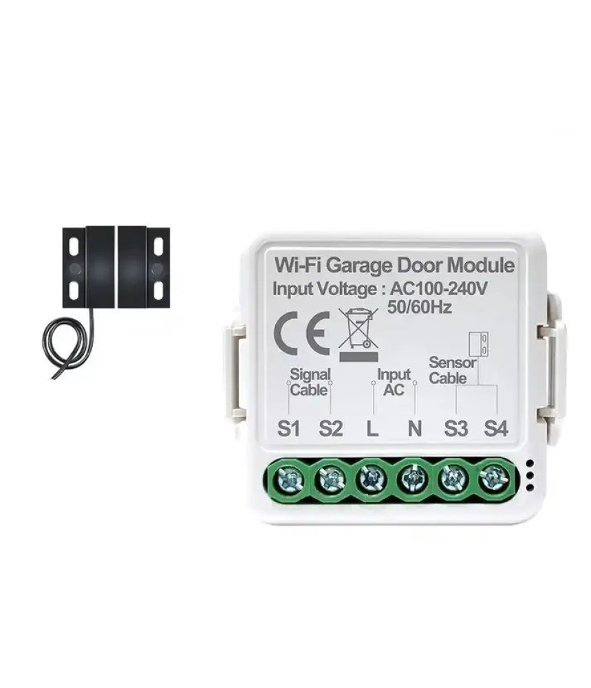 Releu Inteligent WiFi Poarta cu Monitorizare Inchis/Deschis 220V Tuya/SmartLife @SmartWiz Releu Inteligent WiFi Poarta cu Monitorizare Inchis/Deschis 220V Tuya/SmartLife @SmartWiz