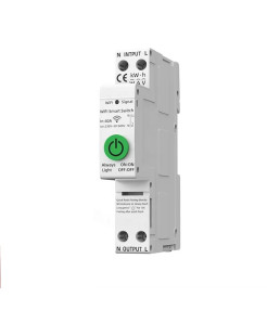 Siguranta Inteligenta, Wi-Fi, 1-40A, 1P, 1P+N, Monitorizare energie, Protectie Supratensiune/Subtensiune, Programare inteligenta, compatibil Tuya, Smart Life APP @SmartWiz