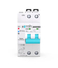 Siguranta Automata Inteligenta ZigBee, Monitorizare Curent, MCB, Tuya/Smartlife, 2P Poli, 1P+N, Trifazat, 63A, Compatibila Google Home si Alexa @SmatWiz Siguranta Automata Inteligenta ZigBee, Monitorizare Curent, MCB, Tuya/Smartlife, 2P Poli, 1P+N, Trifazat, 63A, Compatibila Google Home si Alexa @SmatWiz