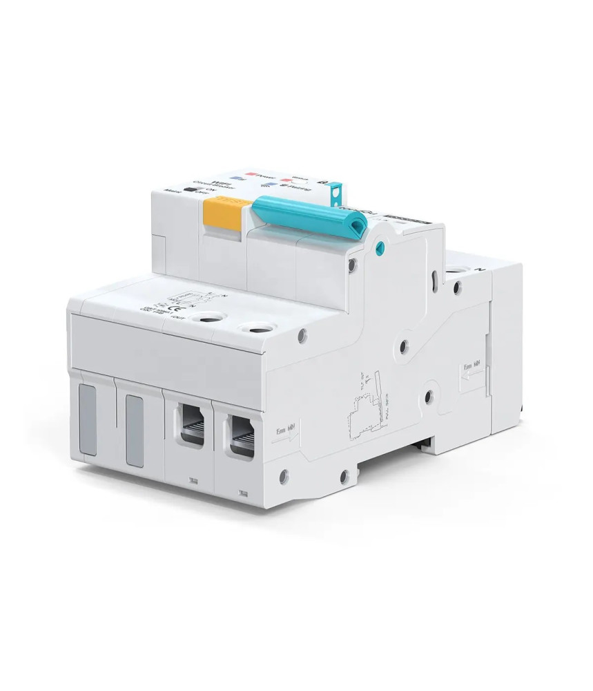 Siguranta Automata Inteligenta WiFi, RCBO, Tuya/Smartlife, 2P Poli, 1P+N, Trifazat, 63A, Compatibila Google Home si Alexa @SmatWiz Siguranta Automata Inteligenta WiFi, RCBO, Tuya/Smartlife, 2P Poli, 1P+N, Trifazat, 63A, Compatibila Google Home si Alexa @SmatWiz
