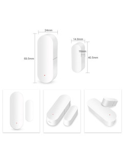 Senzor magnetic WiFi de usa/fereastra alb compatibil Tuya SmartLife Alexa si Google Assistant @SmartWiz Senzor magnetic WiFi de usa/fereastra alb compatibil Tuya SmartLife Alexa si Google Assistant @SmartWiz