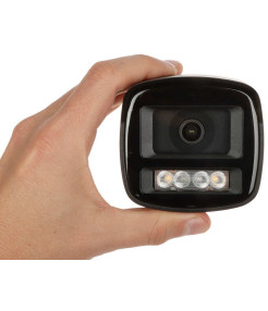 Cameră IP Dahua 2MP, iluminare duală 30m, microfon, PoE, IP67, detecție umană