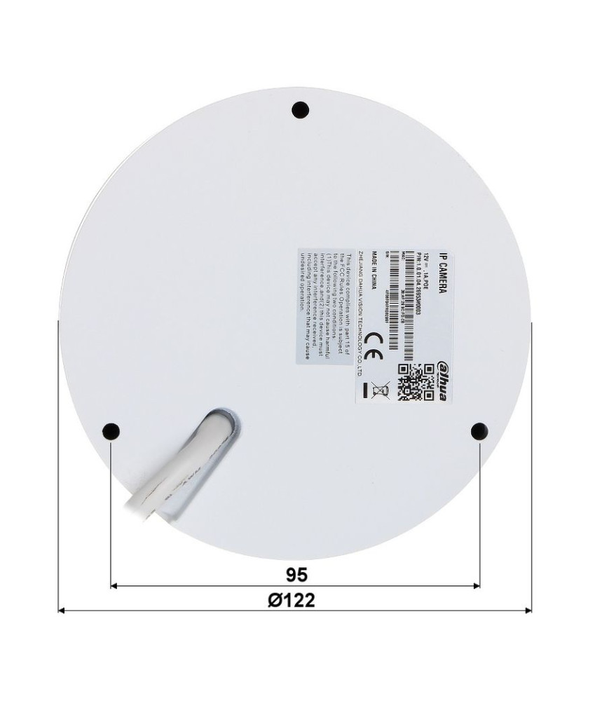 Cameră de Supraveghere IP Dahua 2MP Full Color, Lentilă 3.6mm, PoE, MicroSD, IP67 Cameră de Supraveghere IP Dahua 2MP Full Color, Lentilă 3.6mm, PoE, MicroSD, IP67