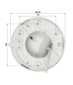Cameră IP Dahua 4MP, IR 30m, microfon, 2.8mm, PoE, aplicație mobilă