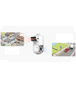 Cameră PTZ Dahua 2MP cu iluminare duală, 2 lentile, alarmă și audio bidirecțional Cameră PTZ Dahua 2MP cu iluminare duală, 2 lentile, alarmă și audio bidirecțional